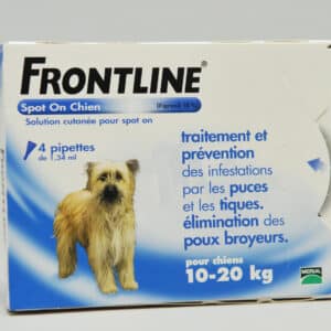 FRONTLINE CHIEN M (10-20) prevention puces poux et tiques