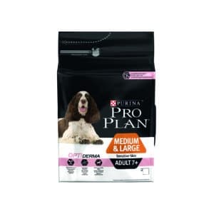 PROPLAN DOG ADULT 7+ SENSITIVE SKIN MEDIUM ET LARGE