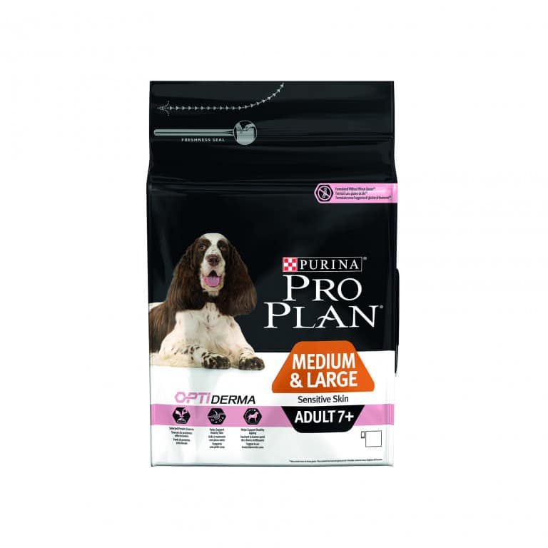 PROPLAN DOG ADULT 7+ SENSITIVE SKIN MEDIUM ET LARGE