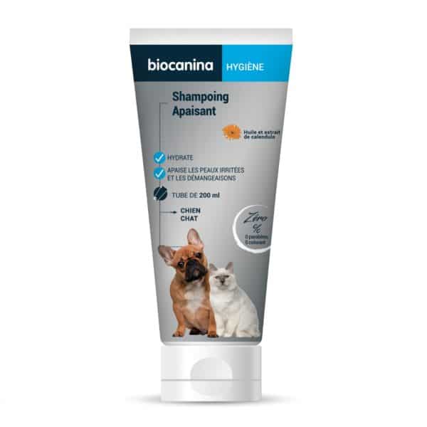 Shampoing Apaisant Biocanina 200 ml - Hygiène pour Chiens et Chats