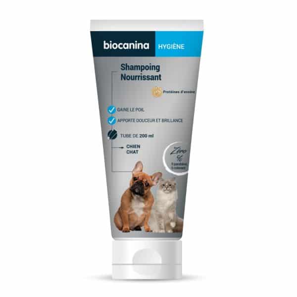Shampoing Nourrissant Biocanina pour Chiens et Chats | Douceur et Brillance