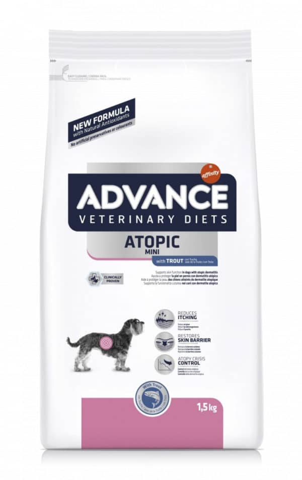 Croquettes Advance Veterinary Diets Atopic Care Mini pour chien de petite taille