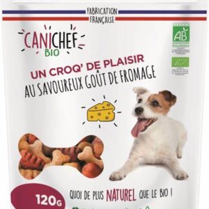 CANICHEF BIO Friandises BIO Plaisir pour Chien : Des Gourmandises Saines pour Votre Compagnon à Quatre Pattes - 120g