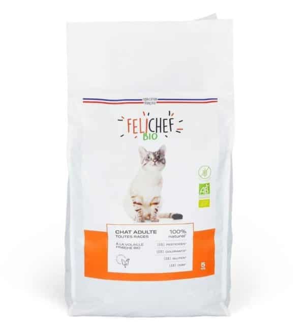 FELICHEF BIO Croquettes Sans Céréales pour Chat adulte