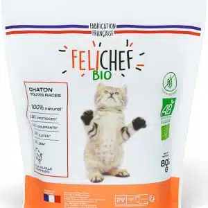 FELICHEF BIO Croquettes BIO Sans Céréales pour Chaton - La Nutrition Biologique pour une Croissance Saine