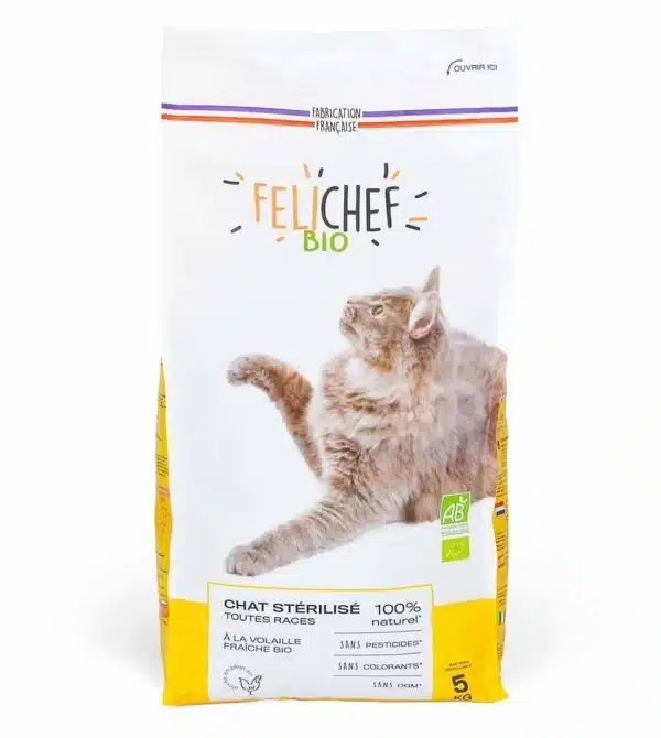 Felichef Croquettes BIO pour Chat Stérilisé 5 Kg