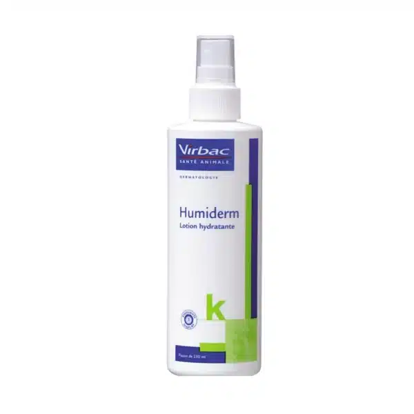 Humiderm Virbac - Lotion Hydratante pour Chiens et Chats : Une Solution pour la Peau Sèche de Vos Animaux