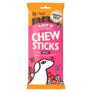 LILY'S KITCHEN CHEW STICKS AU BŒUF pour chiens - 3 sticks
