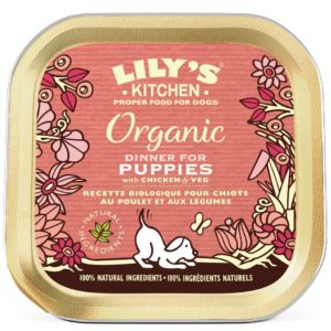 Pâtée Bio pour Chiot Lily's Kitchen au Poulet : Une Délicieuse Alimentation Complète et Saine - 150g