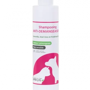 Shampooing Apaisant Anti-Démangeaisons au Lemongrass pour Chiens et Chats