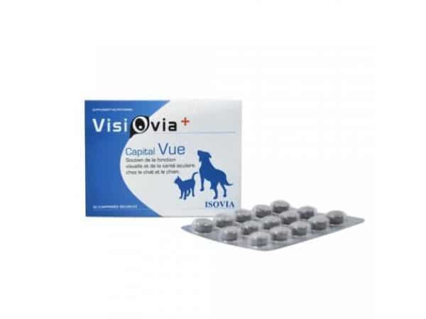 VISIOVIA + 30 CPS - Supplément Nutritionnel pour la Santé Oculaire des Chiens et des Chats