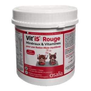 VIT'I5 Rouge Poudre pour Chats et Chiens - Équilibrez leur Alimentation