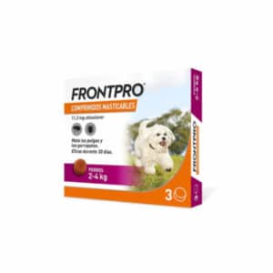 Frontpro S Chiens 2 À 4 Kg 3 Cps : Protection Efficace Contre les Puces et les Tiques